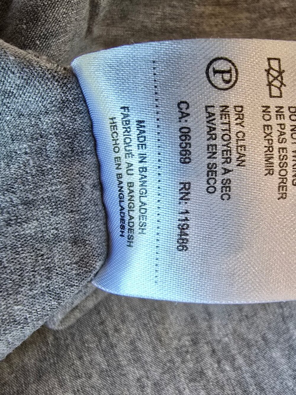 Victor Emmanuel Grey Knit Long-Sleeve Button-Up Shirt - Size L - EUC - Picture 6 of 8